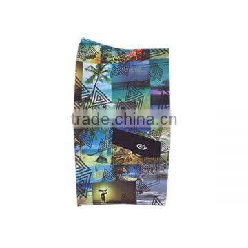 Mens Drawstring Beach Pants With Crazy Pattern photo-4