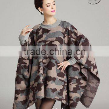 Fashion Winter Women Thicken Poncho Oversized Blanket Capes Scarf Ponchoes Shawls Wraps Large Size Scarves Christmas Gift photo-6