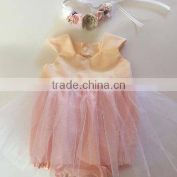 2017 Summer High Quality Baby Clothes Romper With Tulle photo-2