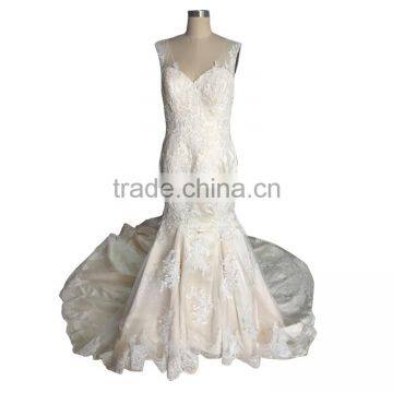 China OEM Long Wedding Dress/Tulle Wedding Gown