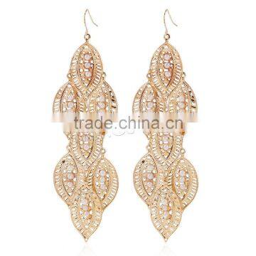 fashion geometric Plastic Pearl Zinc Alloy Earring dubai gold jewelry earring