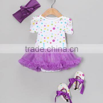 2016 Summer Infant Clothing Sets Including Headband And Shoes And Bodysuit Cute 3pcs Baby Girls Sets Casual Toddler Clothing