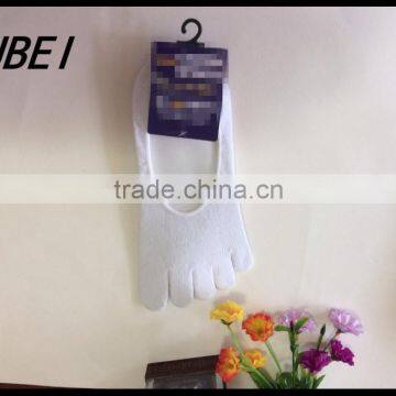 Pure Cotton Invisible Fingers Socks Male Cotton Toe Sock photo-4