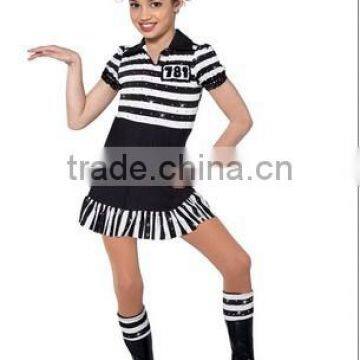 Black and White Zebra-skirt Dance Costumes Baby Girl Daughter Lovely Stage Wear photo-1