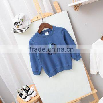 Casual Style Cartoon Embroidery Cotton Kids Pullover Sweatshirt photo-2