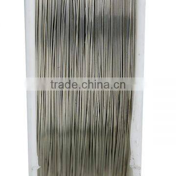 Copper Beading Wire Thread Cord Round Silver Tone 0.2mm Dia. , 2 Rolls photo-2