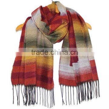 7 Colors Fashion Hot Sale Classic Blanket Oversize Wholesale Grandient Pashmina Scarf photo-5