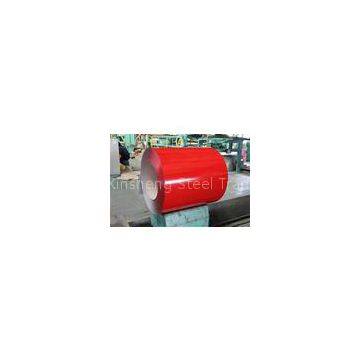 JIS G3312 / ASTM A792 Preprinted Galvanized PPGI Steel Coil , Color Coated Green / Red