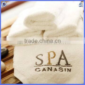 home spa white terry cloth towels wholesale/towel embroidering