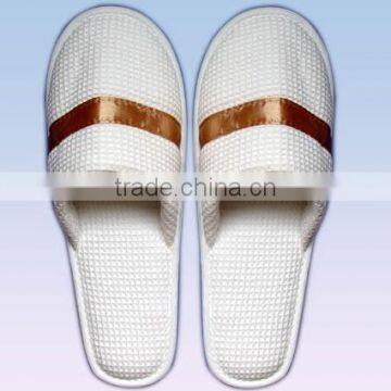 Cotton waffle slipper, EVA sole slipper, hotel slipper, hotel amenity, travel slipper, disposable slipper