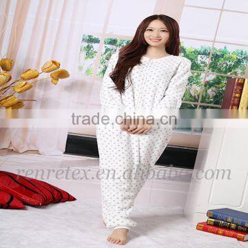 100% polyester printed flannel knitted onesie