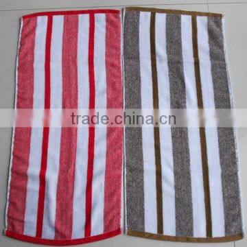 Custom Made Dyed Yarn Terry 100 Polyester Towel 33cm*75cm Stock Lot photo-2