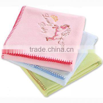 100D 144F Microfiber Super Soft Feeling Double Sides Anti Pilling Baby Fleece Blanket photo-2