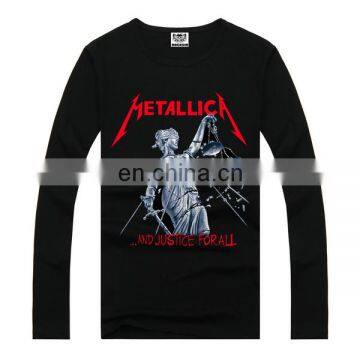 Metallica printed t shirts,100 cotton cheap t shirts