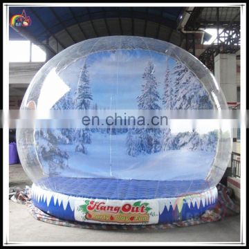 Manufactur Cheap Price Inflatable Snowglobe Human Standing Snow Globe For Party Christmas Decorations