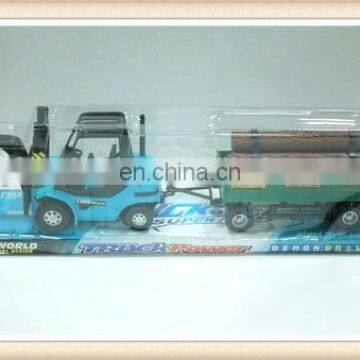 plastic toy logging truck farm utility vehicle