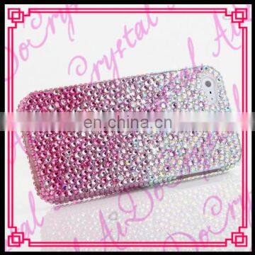 Aidocrystal Hot china pink crystal gradient cell phone bling glitter case cover for samsung s7