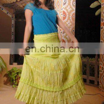 latest long skirt design 2016 party wear skirt dyed skirt embroidered skirt crochet skirt very popular skirt