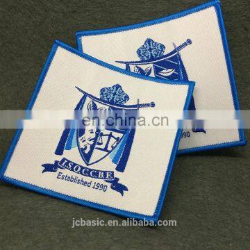 Custom Sewn on Woven Brand Patches for Garment Clothing photo-2