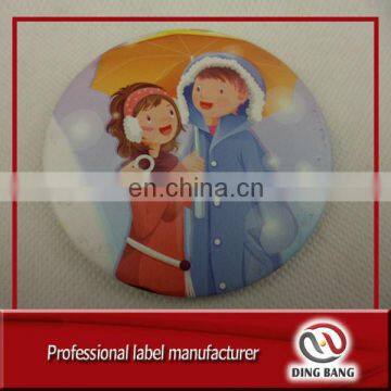 Ali Gold Supplier Custom Single Side Type And Pocket Mirror Type Cheap Birthday Gift Metal Tinplate Mirror