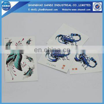 Promotional custom cheap temporary hand tattoo sticker