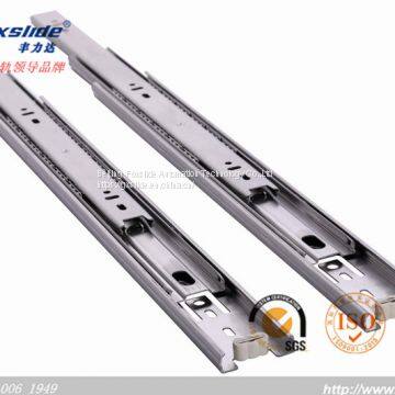 office furniture silent metal three section 45mm stainless steel cabinet drawer slide