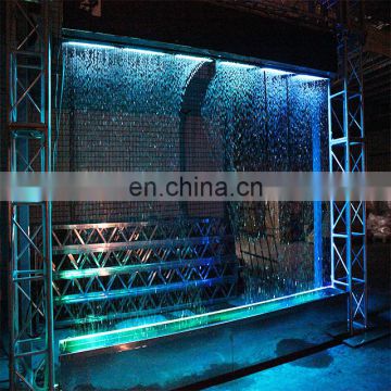 shopping mall and big show decoration digital led graphic waterfall