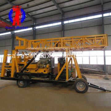 China Professional Manufacture portable wheeled hydraulic water well drilling rig water well drill