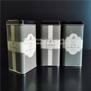 ​Certification EN71 / SGS / ISO Cereal Tin Box Custom Size Hinged Sugar Tin