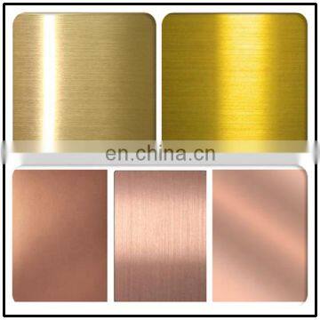S22053 Rib Stainless Steel Sheet 304 Gold photo-5