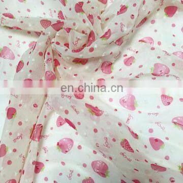China Supplier Fruit Design Printed Chiffon Fabric for Garment