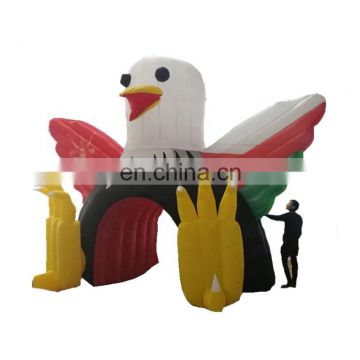 Bald Eagle Theme Archway Cartoon Character Advertising Inflatable Gate Arches from China Reliable Supplier