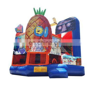 Pineapple Jumpy Bounce House Inflatable Bouncing Castle Combo 5 In 1 Bouncy Jumping Bouncer