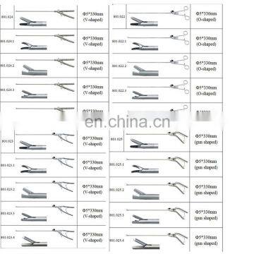 Reusable Laparoscopic Needle Holder Left Curved Right Curved Tip V Style Handle photo-6