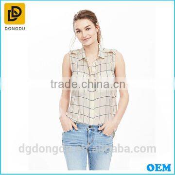 Hot Selling Popular Sleeveless Shirt High Quality Cheap OEM Service Shirt China Supplier