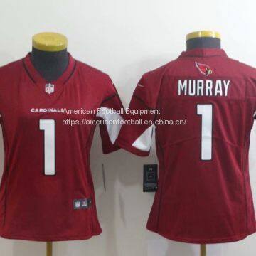 Arizona Cardinals #1 Murray Women Red Jersey