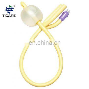 Hospital Use Medical 3 Way Latex Material Foley Catheter 24F 30F with Silicon Coated