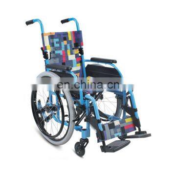 Medical equipment lightweight folding aluminum manual pediatric children wheelchair