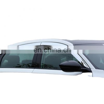 Chrome door visor side window deflector shade sun rain shield silver strips guard for Honda accord 10th