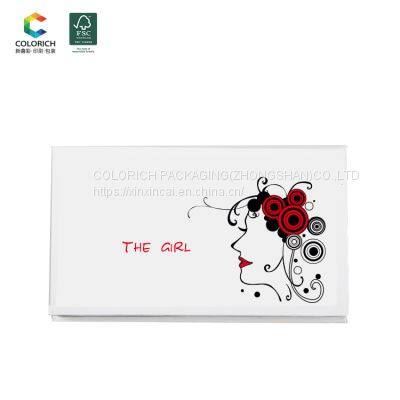 Makeup sets yellow cameleon eyeshadow pallete packaging paper magnetism materials empty eyeshadow pallets