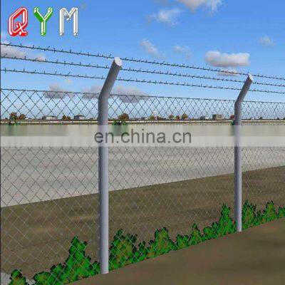 High Tensile 6 Gauge Steel Wire Chain Link Airport Mesh Fence photo-2