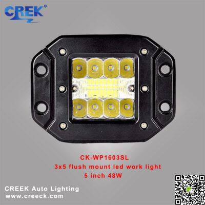 5 INCH 48W FLUSH MOUNT LED POD LIGHT