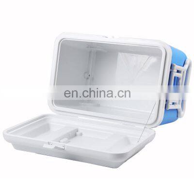 60 L large Eps Foam cooler box outdoor picnic high quality OEM insulated locking cooler box wholesale ice trolley Food grade