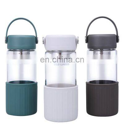 GINT 500ml Portable High Quality Durable Ice Wholesale Glass Water Bottle