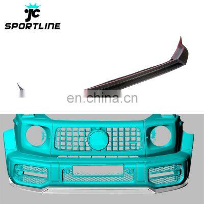 Carbon Fiber W464 G63 Front Bumper Lip for Mercedes Benz G-Class G500 G550 G55 G63 AMG 2018 2019