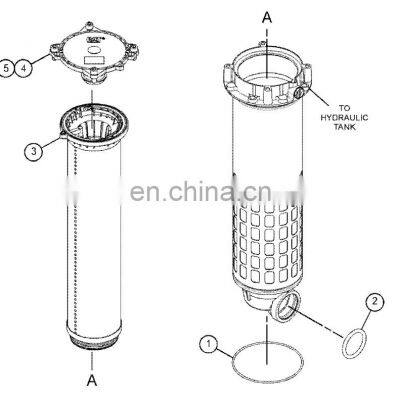 Engineering Machinery POKE 320GC Return Hydraulic Filter Replacement 491-5241 4915241 photo-5