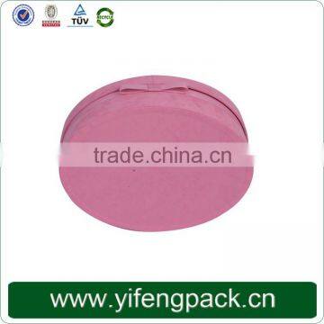 Customized Decorative Pink Velvet Large Cardboard Round Gift Box photo-3