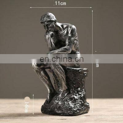 European Thinker Figure Sculpture Restaurant Decoration