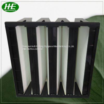 Factory Price V Bank Air Filter Compact Filter for HVAC System