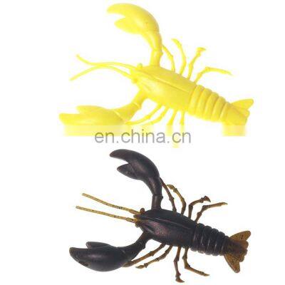 Super realistic bionic Artificial lobster fishing lure Crawfish  prawn soft plastic